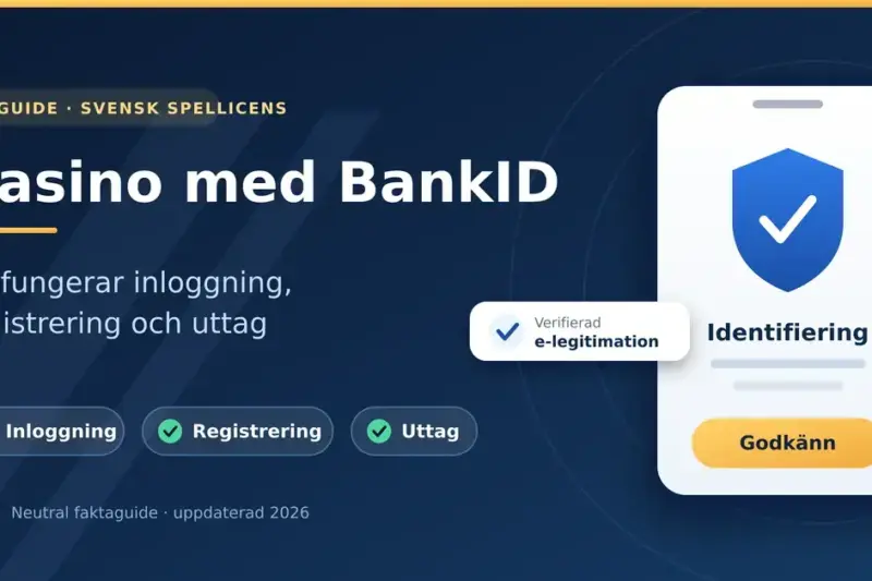 Casino med BankID – så fungerar inloggning, registrering och uttag