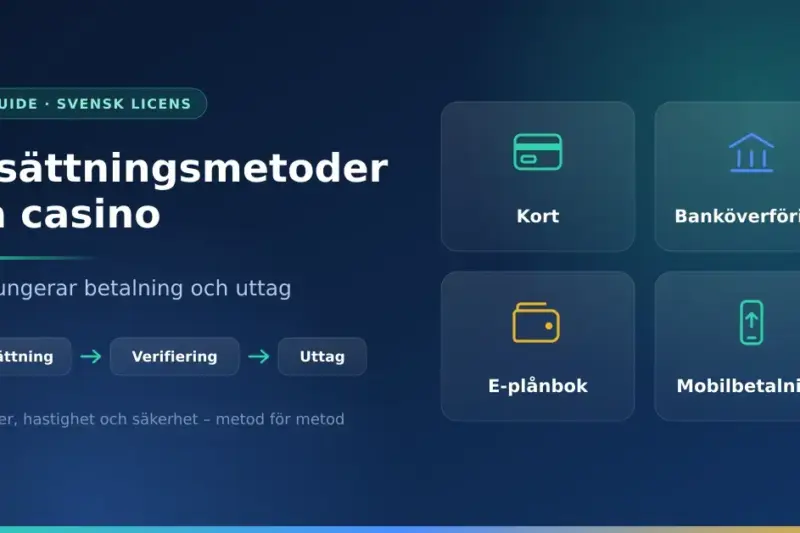 Insättningsmetoder på casino: så fungerar betalning och uttag