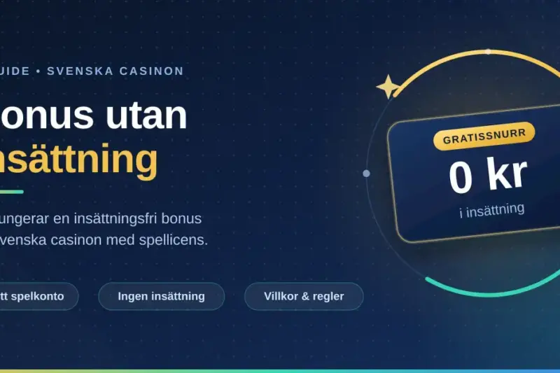 No deposit bonus – så fungerar bonus utan insättning på svenska casinon