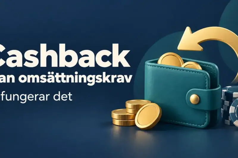 Cashback utan omsättningskrav – riktiga pengar tillbaka utan krav