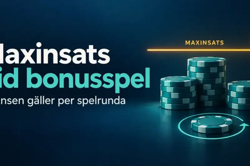 Maxinsats bonus: så fungerar gränsen när du spelar med bonuspengar